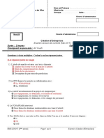 EXAMEN Création Dentreprises Session de Contrôle Mai 2017 3