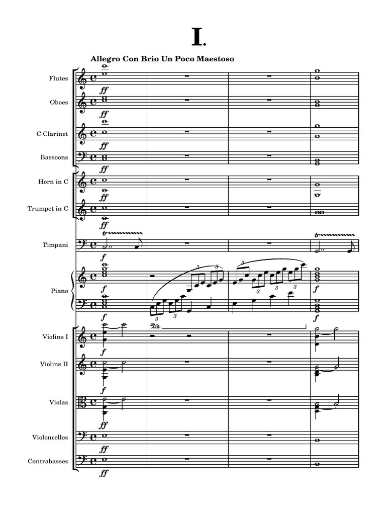 I.allegro Con Brio PDF Symphony Orchestras Musical Instruments