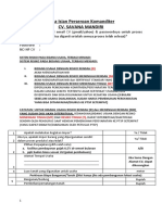 Data Isian CV. SAVANA MANDIRI