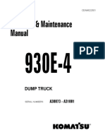 Manual de Op. y Mant. 930E-4 Serial Numbers A30873-A31001 CEAM022501