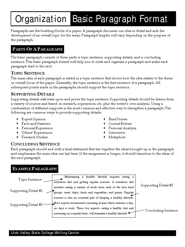 Basic Paragraph Format | PDF