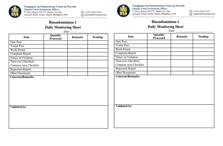 20230116Monitoring Sheet (Binondominium) PDF