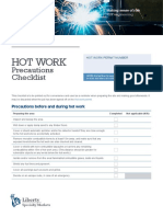 Hot Work Checklist