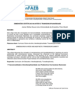 Dimensões Estéticas Na Inter e Transdisciplinaridade