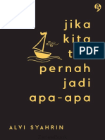 Jika Kita Tak Pernah Jadi Apa-Apa (Alvi Syahrin)