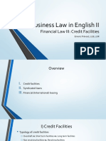Presentation - Financial Law III - Credit Facilities