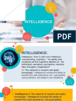 Lecture 5 Intelligence