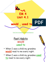 EM 4 - Past Habits and Used To