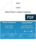 EM 4, Unit 6.1, Future Perfect and Continuous