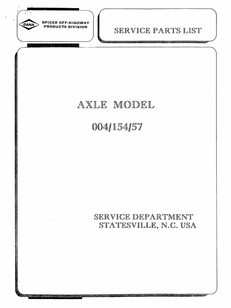Eje Dana 004-154-57 | PDF