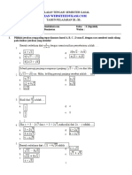 Soal PTS 1 Matematika Peminatan Kelas X