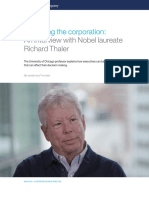 An Interview With Nobel Laureate Richard Thaler