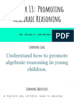 Chapter 13: Algebraic Reasoning