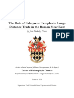 The Role of Palmyrene Temples in Long-Distance Trade in The Roman Near East