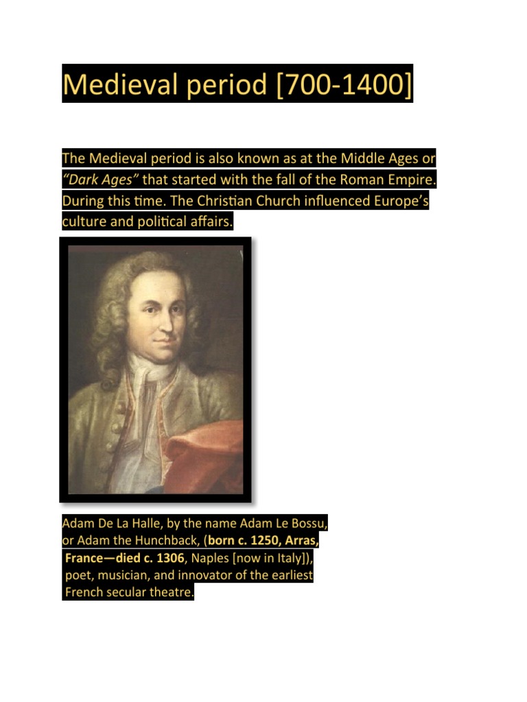 Medieval Period Pdf