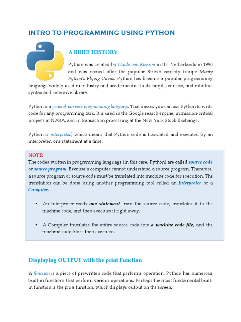 2-The Print Function | PDF | Python (Programming Language) | Source Code