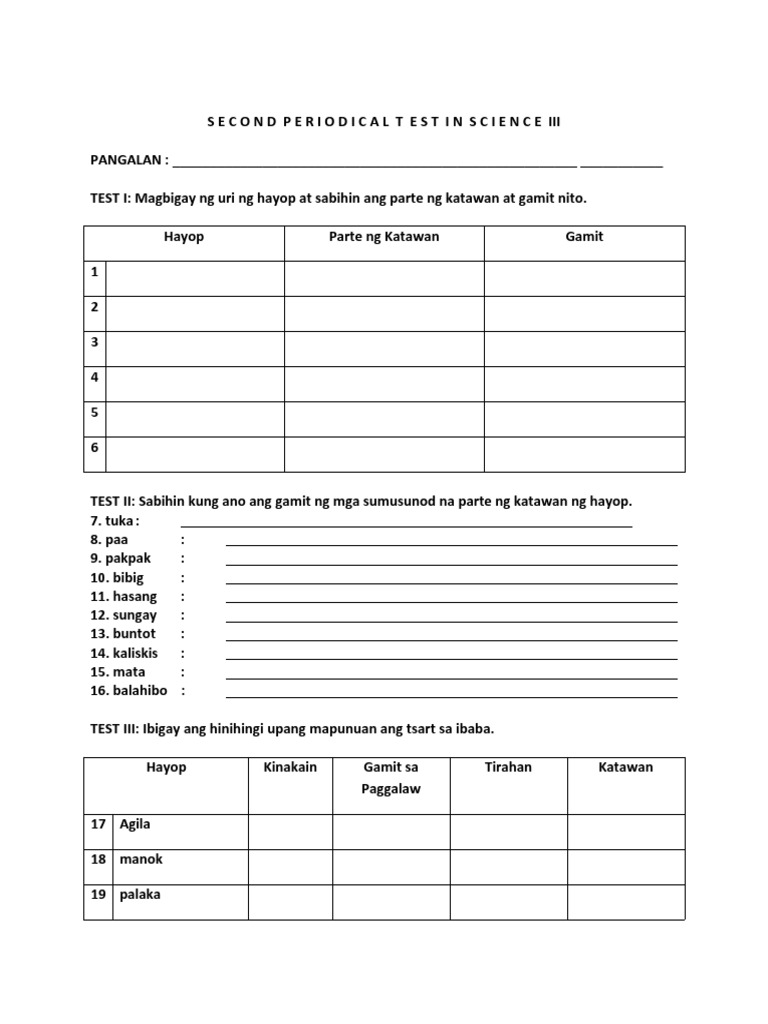 PT - Science 3 - Q2 | PDF