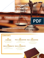 Extracts From The New Civil Code of The Philippines