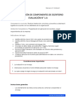 Programación de Componentes de Escritorio Evaluación #1-A: Competencia Asociada: Unidad de Competencia