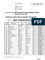 Serie Sciences Exactes Se