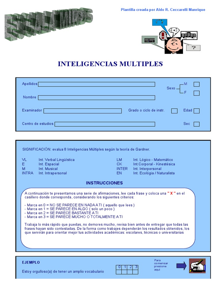 Inteligencias Multiples Pdf Inteligencia Cognición