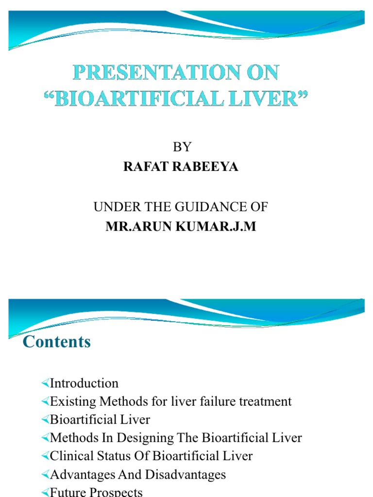 Bio Artificial Liver | PDF | Liver | Hepatitis