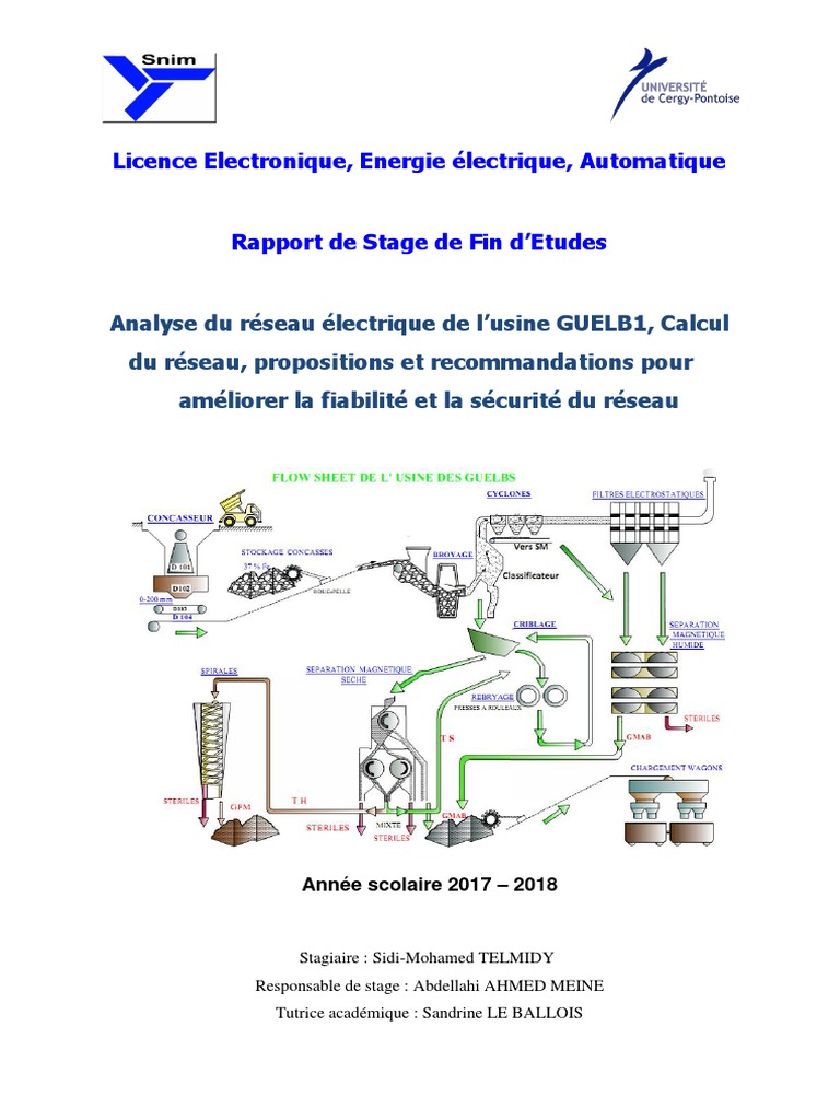 Analyse du réseau électrique SNIM | PDF | Électrotechnique | Biens ...