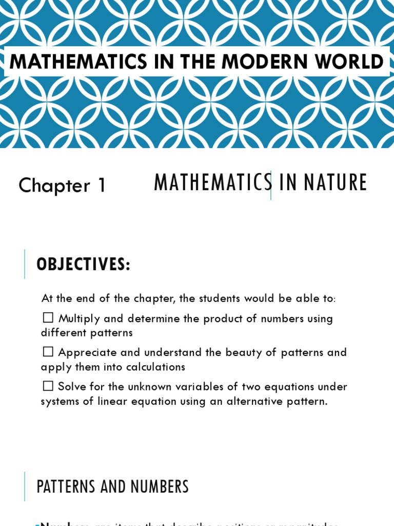 Mathematics in nature pdf equations applied mathematics