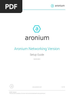 Aronium Networking Setup Instructions