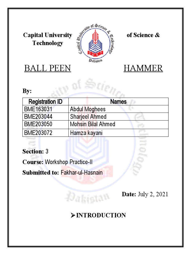 Workshop Report | PDF | Machining | Industrial Processes
