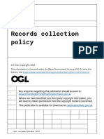Records Collection Policy