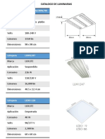 Datos de Luminarias