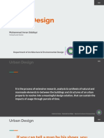 Urban Design - Lecture - 001