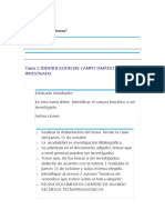 Identificación de temas de investigación y tareas para su desarrollo