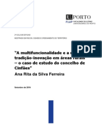 A Multifuncionalidade e A Relacao Tradicao Inovacao em Areas