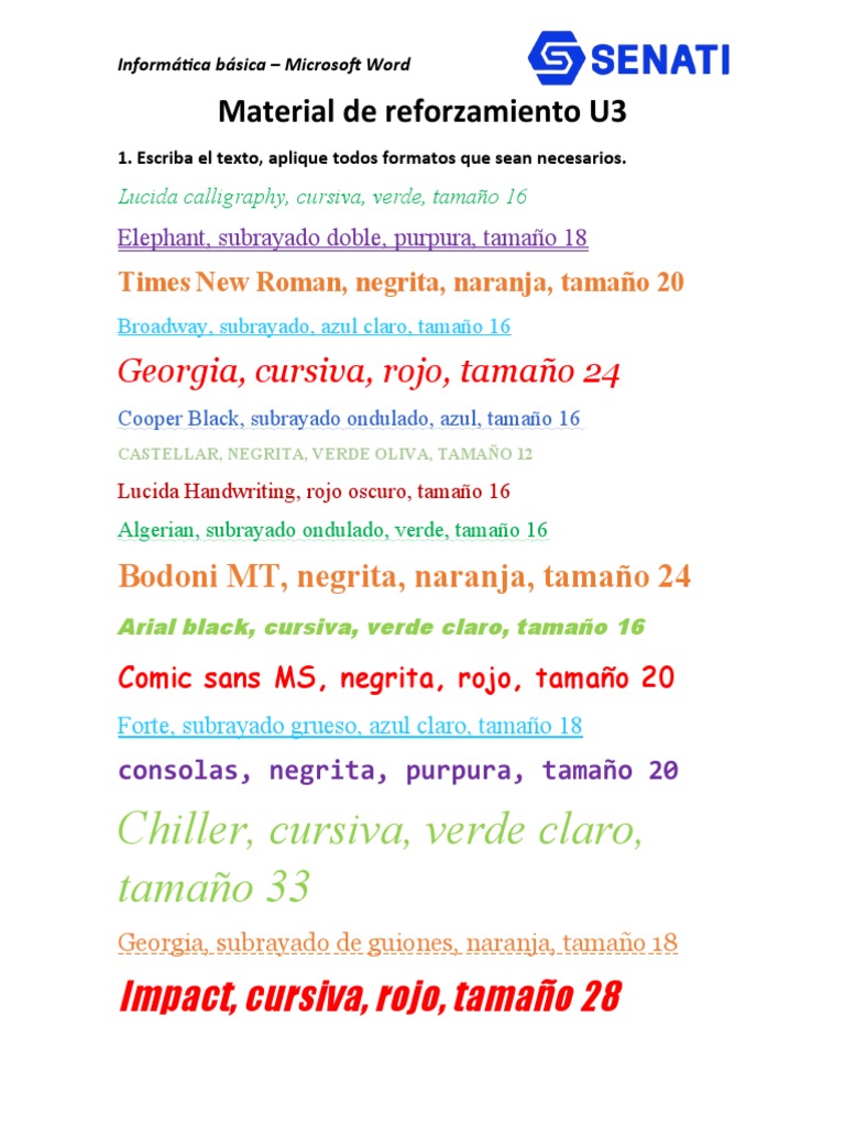 SINU-151 Unidad03 Material Reforzamiento | PDF