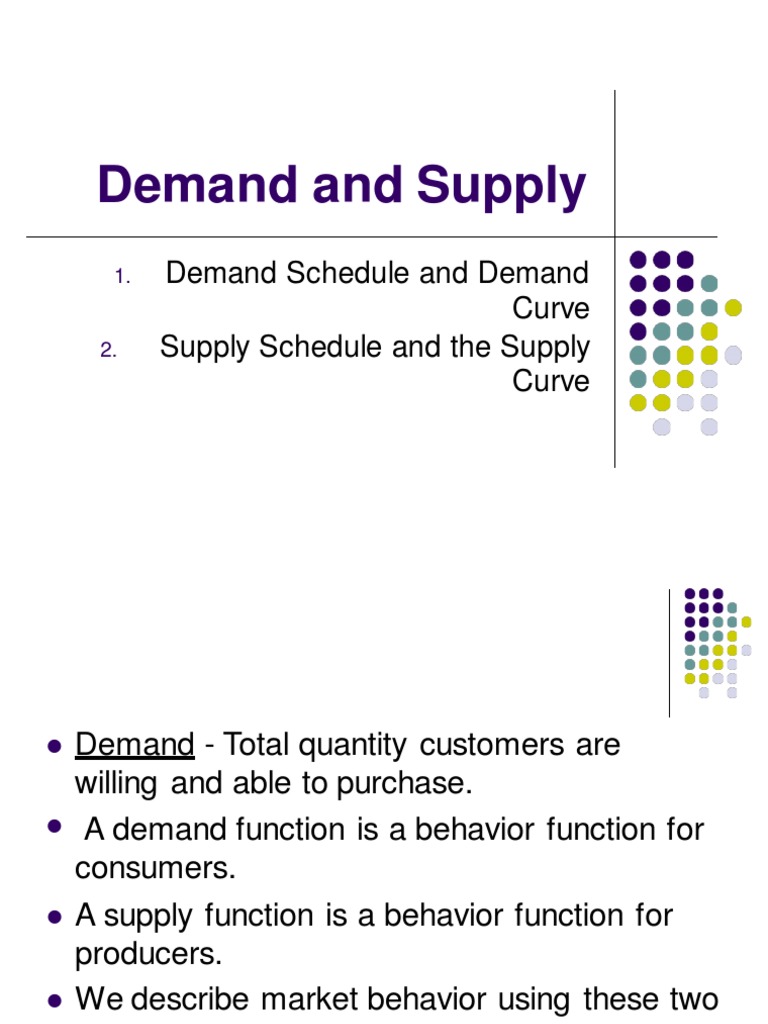 Demand and Supply PDF Supply And Demand Economic Equilibrium