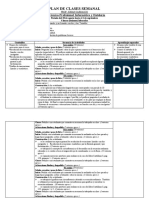 Unidad 1 - Plan Semanal - 1er Período - 5to Secundaria