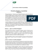 El Modelo Pedagógico y El Aprendizaje Cooperativo.