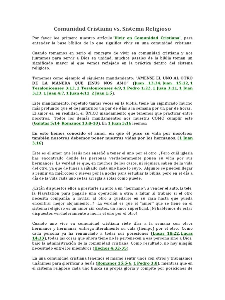 Amor y Comunidad en la Biblia | PDF | Amor | Religiones abrahámicas