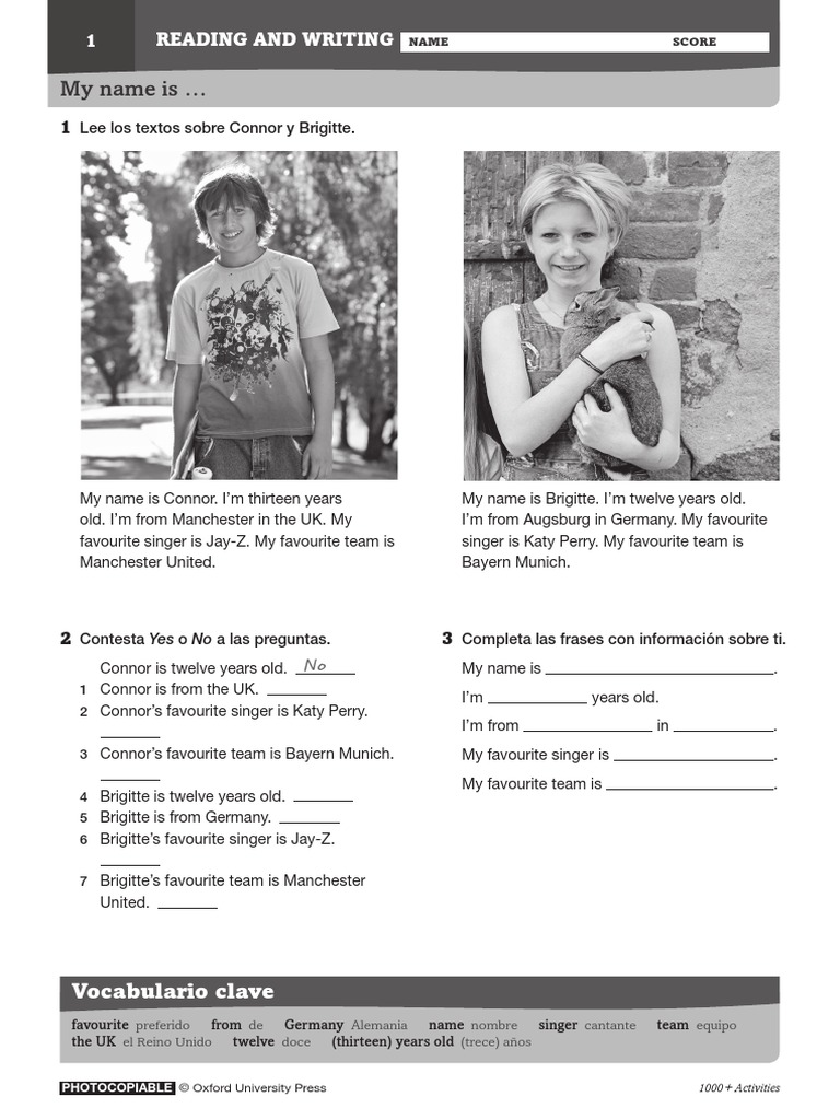 Reading and Writing-1-5 | PDF