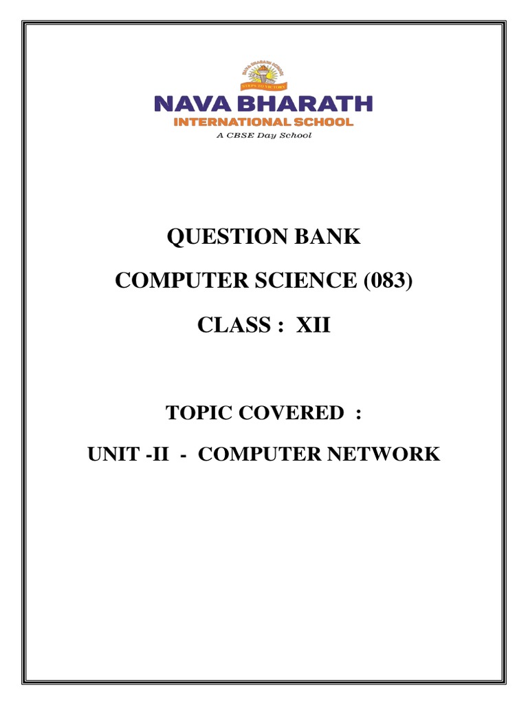 Computer Network Question Bank Pdf