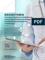 Rekrutmen: Program Bantuan Pendidikan Kedokteran Dan Fellowship Kementerian Kesehatan TAHUN 2023