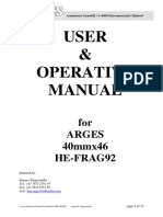 User & Operative Manual 40mm HE-FRAG92