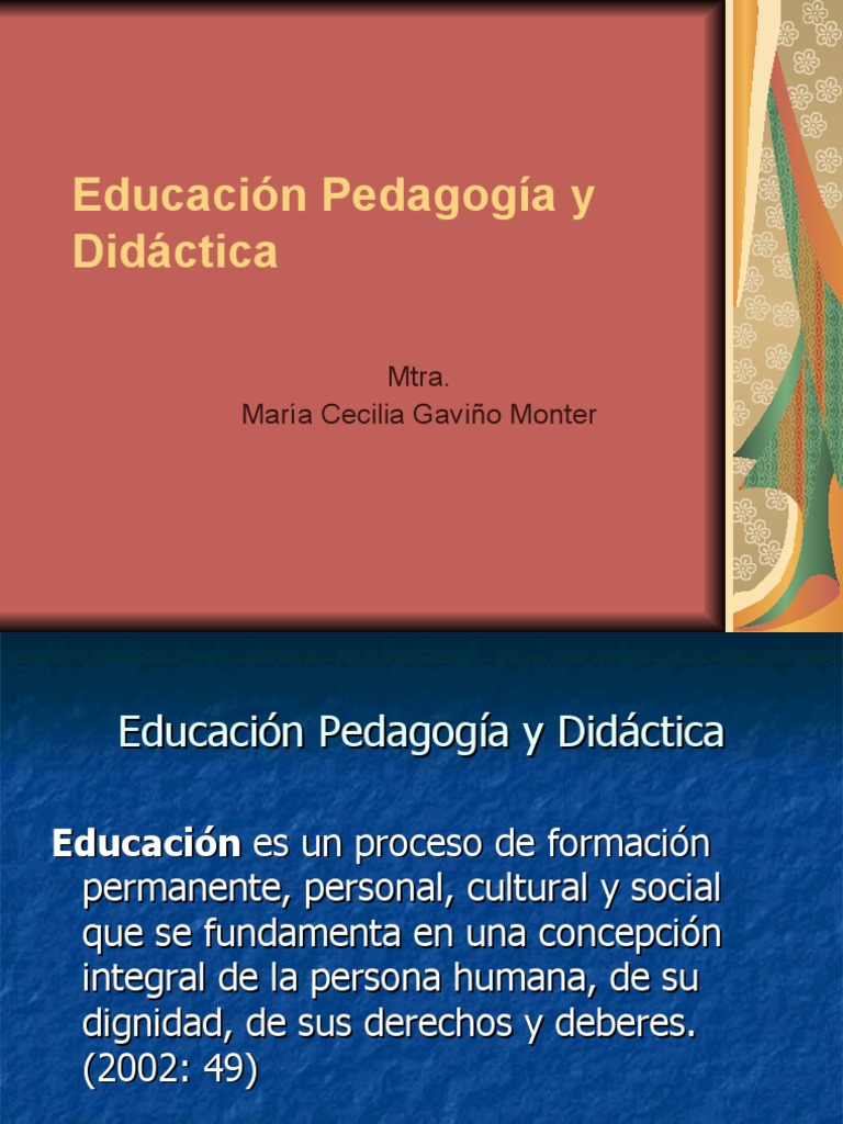 Educación Pedagogía y Didáctica | PDF | Constructivismo (filosofía de ...