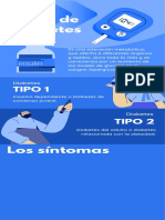 Infografía Tipos de Diabetes Profesional Azul