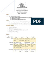 Oral Presentation Grammar