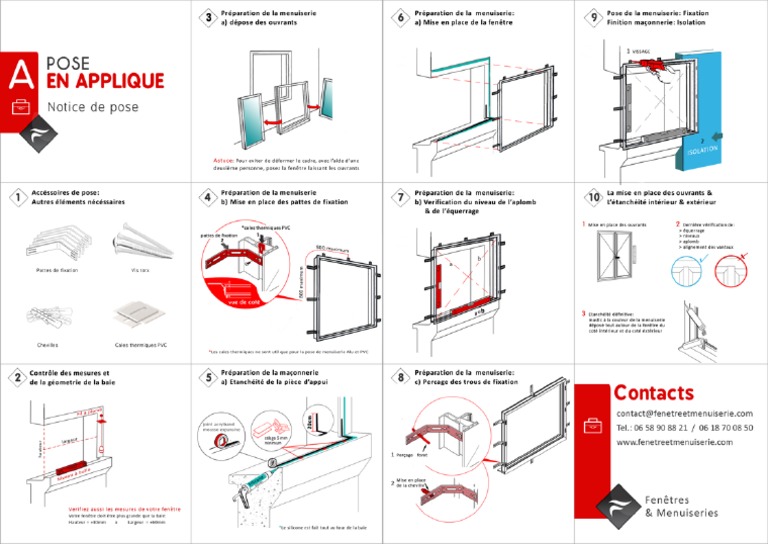 A) Notice Pose en Applique PDF