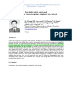 Durability of FA Geopolymer against H2SO4