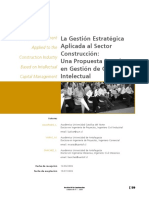 La Gestión Estratégica Aplicada Al Sector Construccion